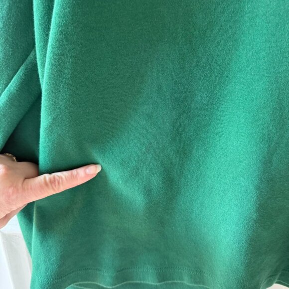 Classic Elements Size XL Snowmen Applique Green Shirt Cotton WITH FLAWS - Picture 11 of 12